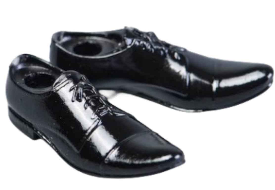 Accesorio para figura de acción a escala 1/12: Botas y zapatos de cuero para hombre