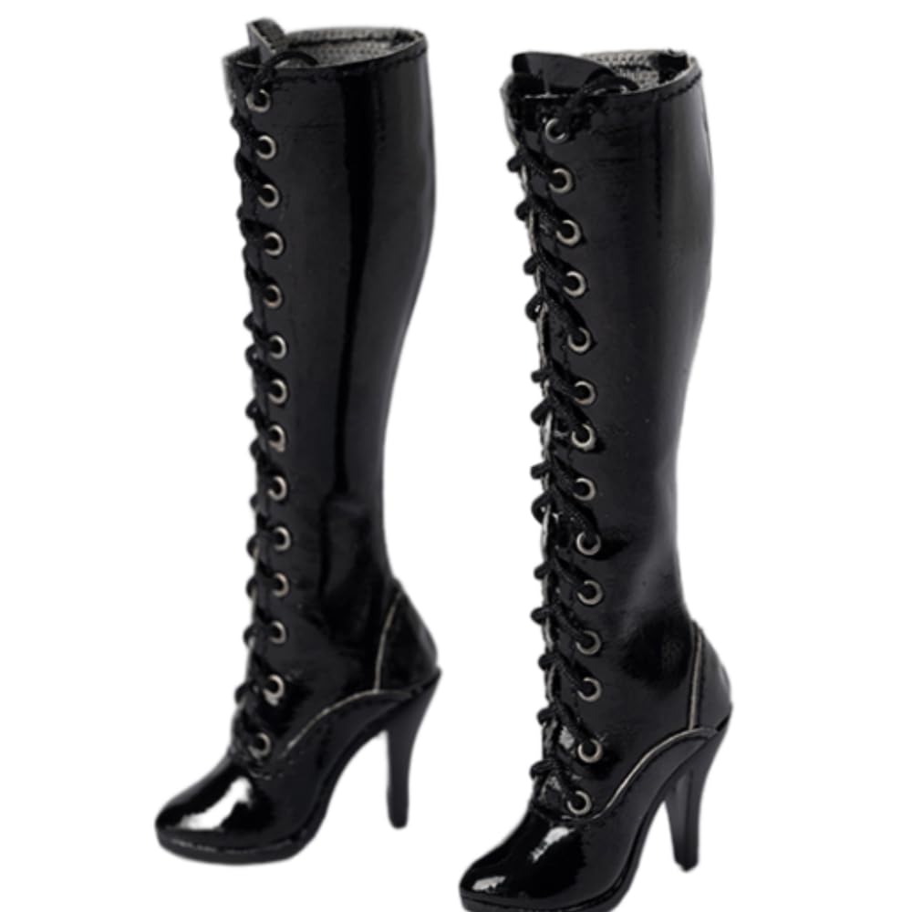 Accesorio para figura de acción a escala 1/6: Modelo de botas largas de tacón alto para mujer