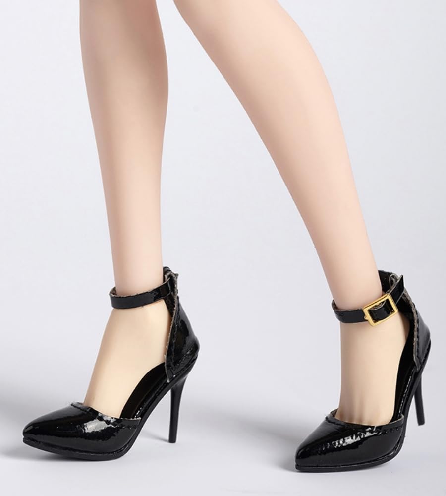 Accesorio para figura de acción a escala 1/6: Modelo de botas largas de tacón alto para mujer