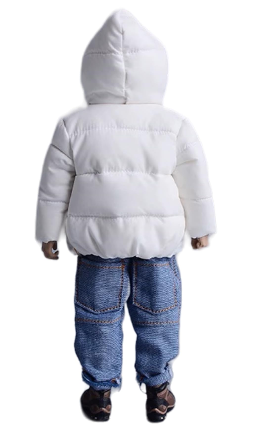 Ropa para muñecas a escala 1/12: prenda de plumón, accesorio coleccionable