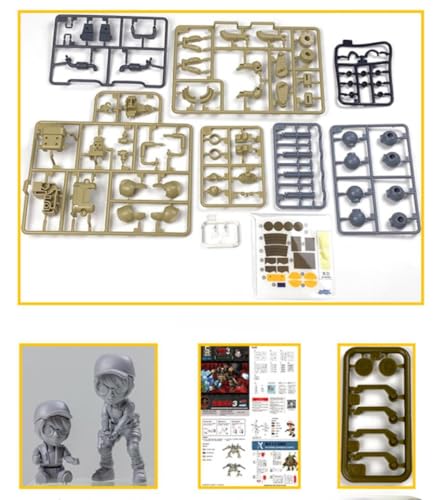 Kits de modelos de plástico: Metal Slug: vehículo de combate espacial ASV, figuras de acción coleccionables de estilo mecha anime