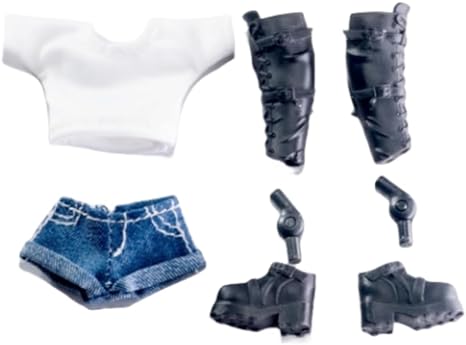 KOTOBUKIYA Figurine 1/12e : Vêtements en jean pour figurine de collection de 6 pouces NZFTZ