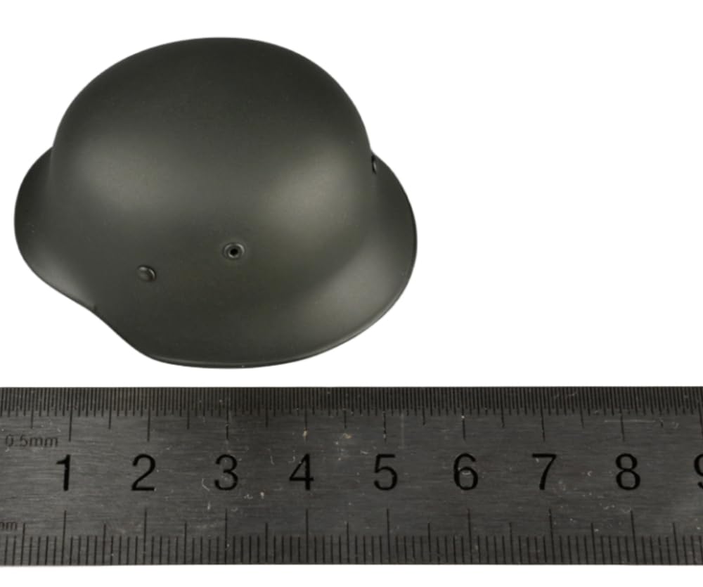 Accesorio de figura de acción a escala 1/6: Casco WH Metal M35 en miniatura coleccionable
