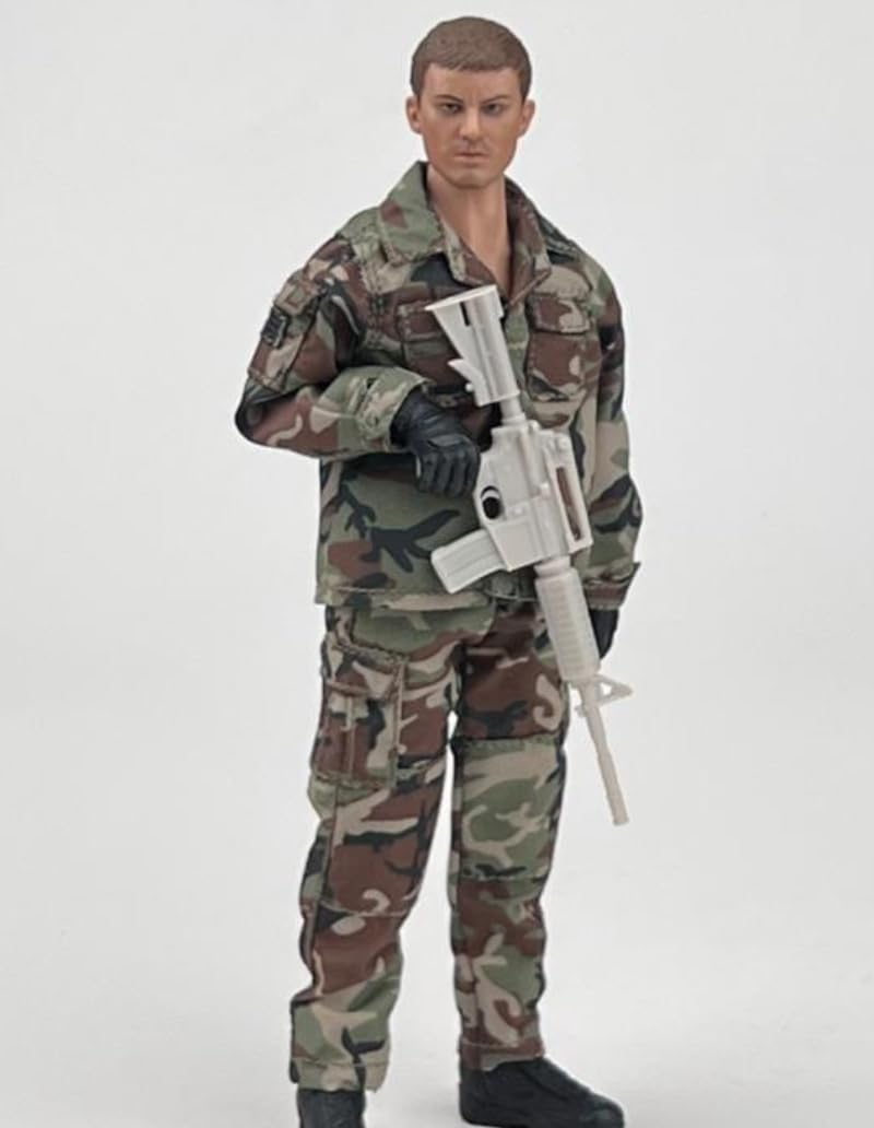 Figura a escala 1/12 Ropa para muñeca: Conjunto de combate BDU coleccionable masculino