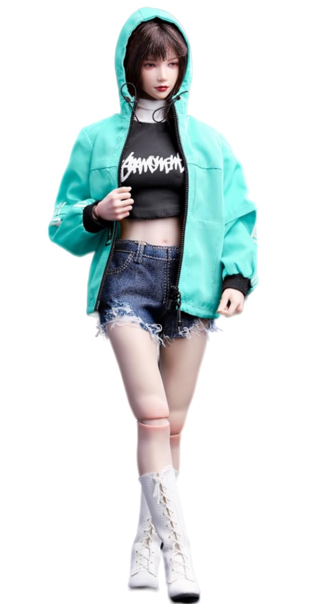 Ropa para muñeca a escala 1/6: Traje deportivo de mezclilla para figura de acción coleccionable de 12 pulgadas ATX-060A