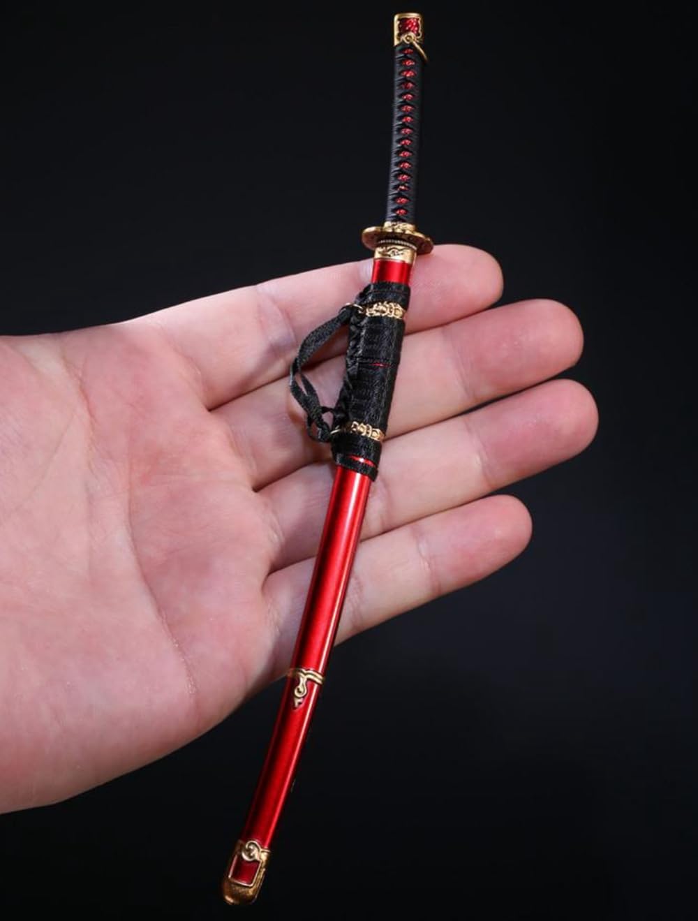 Accesorio para figura de acción a escala 1/6: Modelo de espada samurái de aleación fundida a presión