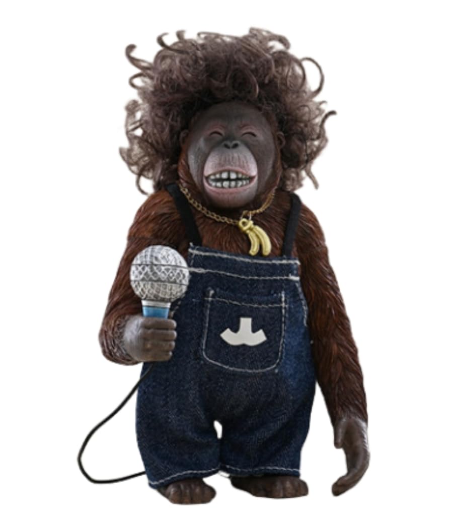 Figura de orangután coleccionable JXK: orangután de Borneo, pintado a mano por expertos, realista, resina segura, miniatura a escala 1:6