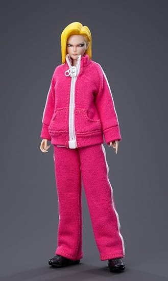 Figura coleccionable Cdtoys con accesorios completos: Cabeza esculpida, ropa y accesorios para figura femenina en miniatura a escala 1:12 (cd048C)