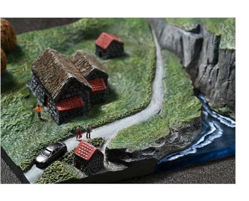 Figura de gato coleccionable JXK: El gato gigante atacante, pintada a mano por expertos, resina realista y segura, figura de animal en miniatura a escala 1:6