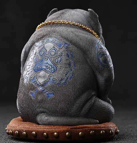 Figura de perro coleccionable JXK: Perro de Street Fighter, miniatura de animal a escala 1:12