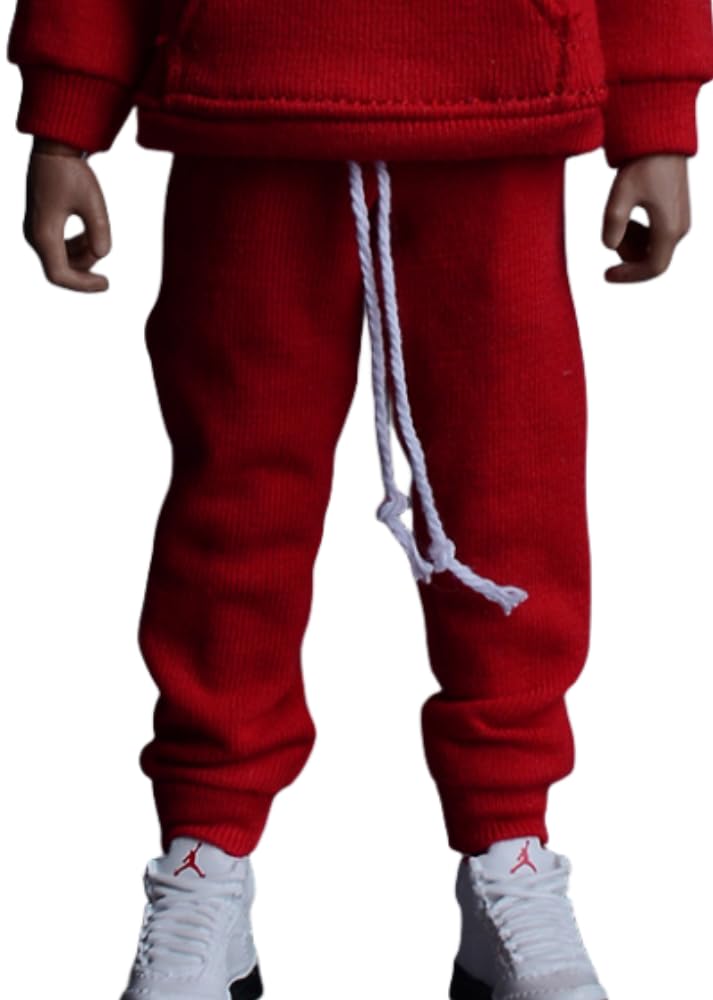 Figura a escala 1/12 Ropa para muñeca: Conjunto deportivo con sudadera y pantalones Accesorio coleccionable