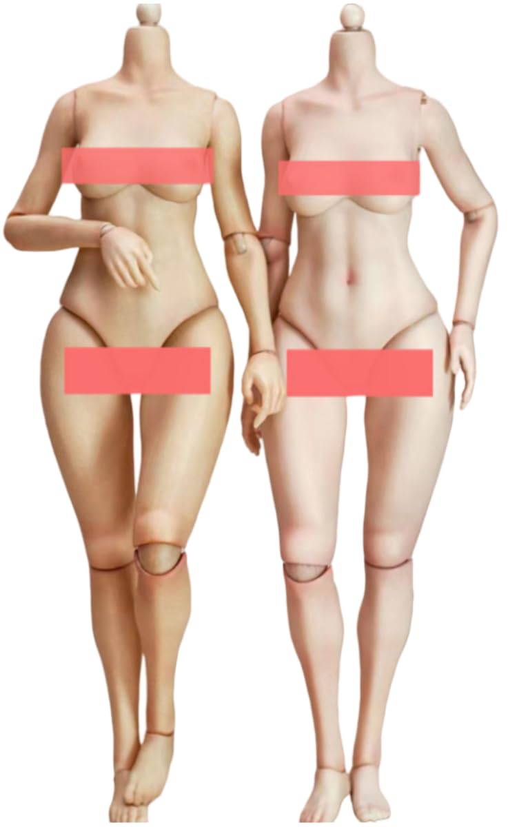 Figura de acción femenina True1Toys a escala 1:6 - Cuerpo alto y regordete, piel clara, busto mediano, EC3025A