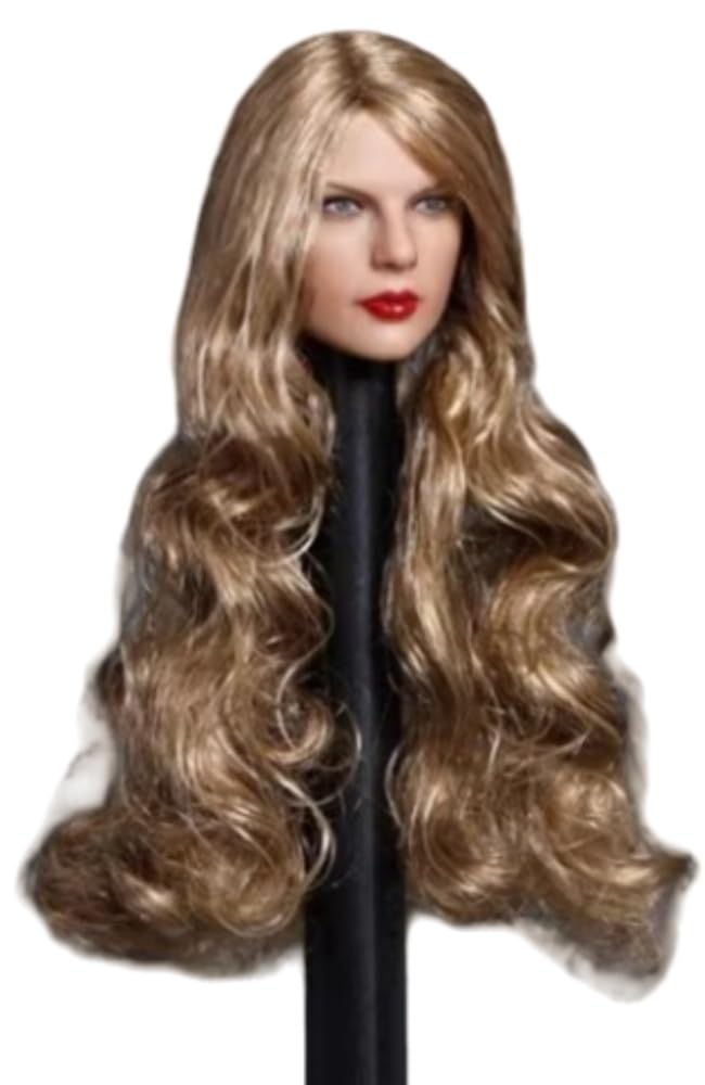 Escultura de cabeza femenina, niña europea de 12 pulgadas