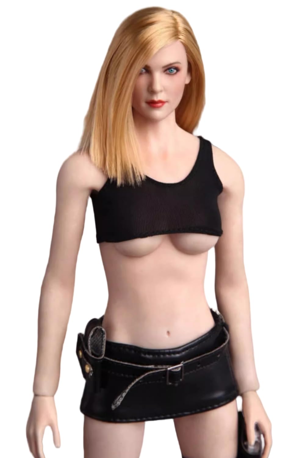 Escultura de cabeza femenina, niña europea de 12 pulgadas