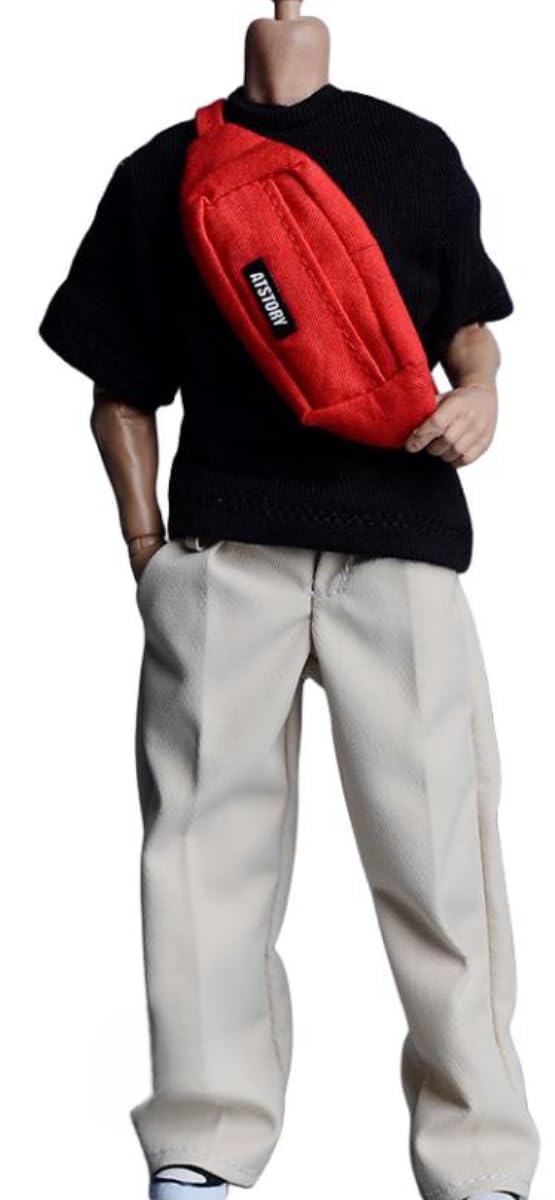 Ropa para muñeca a escala 1/12: pantalones casuales, accesorio coleccionable