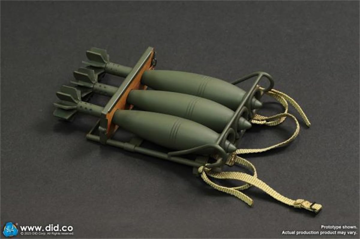 Accesorio de figura a escala 1/6: Modelo de morteros pesados de máquina, miniatura coleccionable