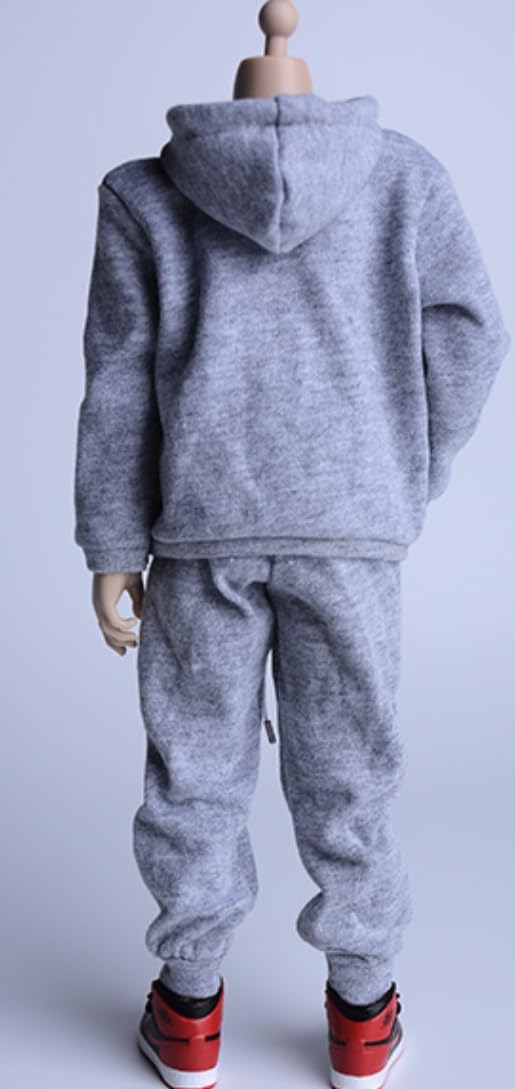 Ropa para muñecas a escala 1/12: Conjunto de sudadera con capucha y accesorio coleccionable