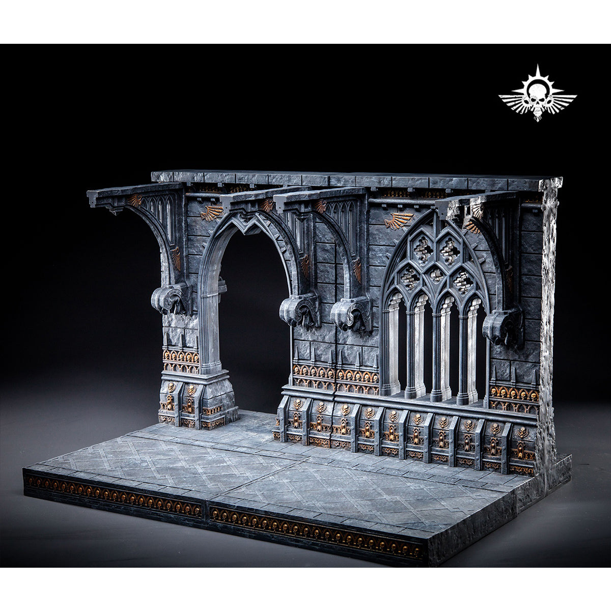 Xinglan Workshop, Steel Casting Double-sided Temple Corridor, Scene Base for Action Figurine