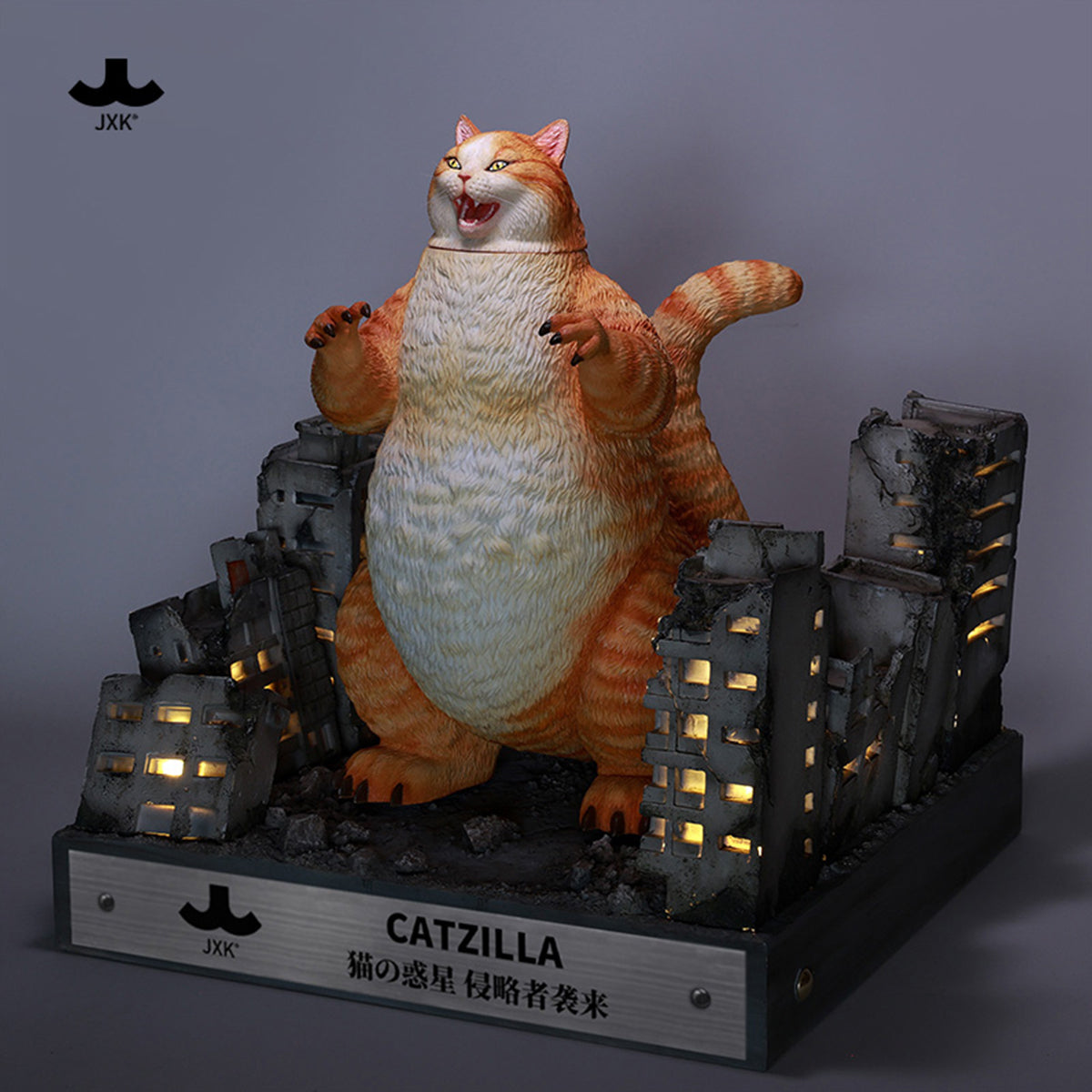 JXK Catzilla 1.0 PLUS Static Expertly Hand-Painted Lifelike Animal Figurine