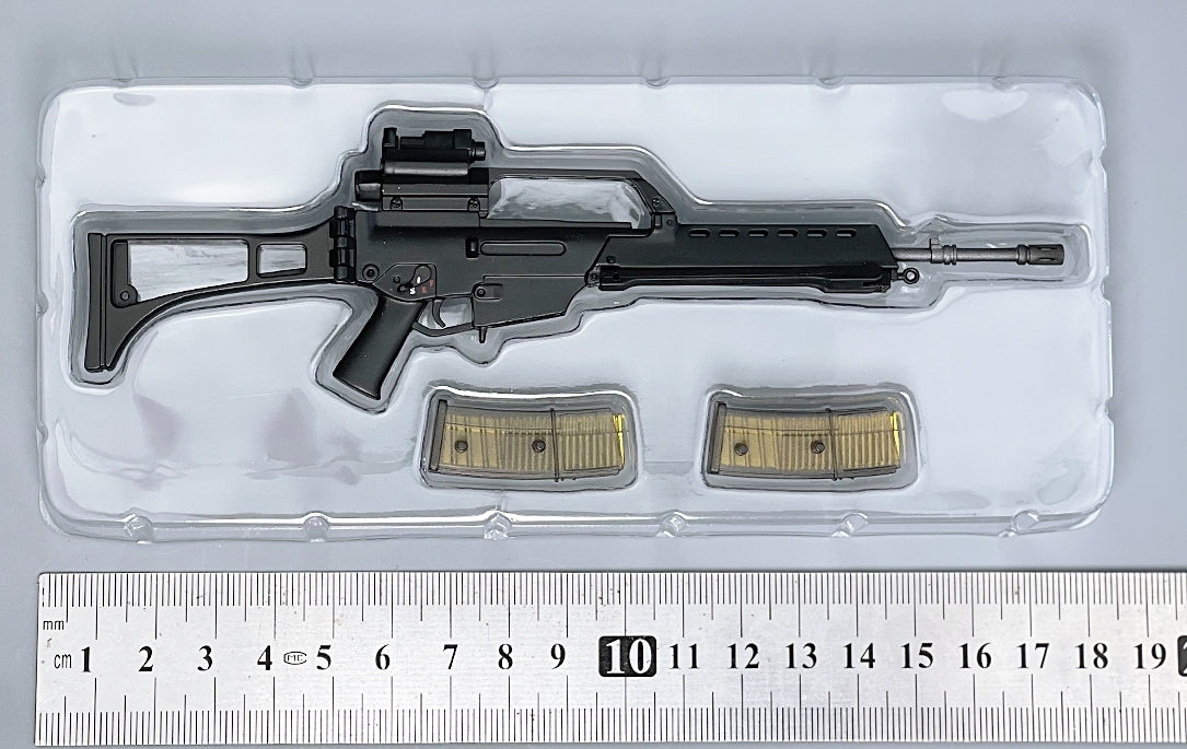 ZYTOYS 1/6 Scale G36 Assault Rifle Model Weapon Accessory for 12inch Action Figures, Dark Grey Version
