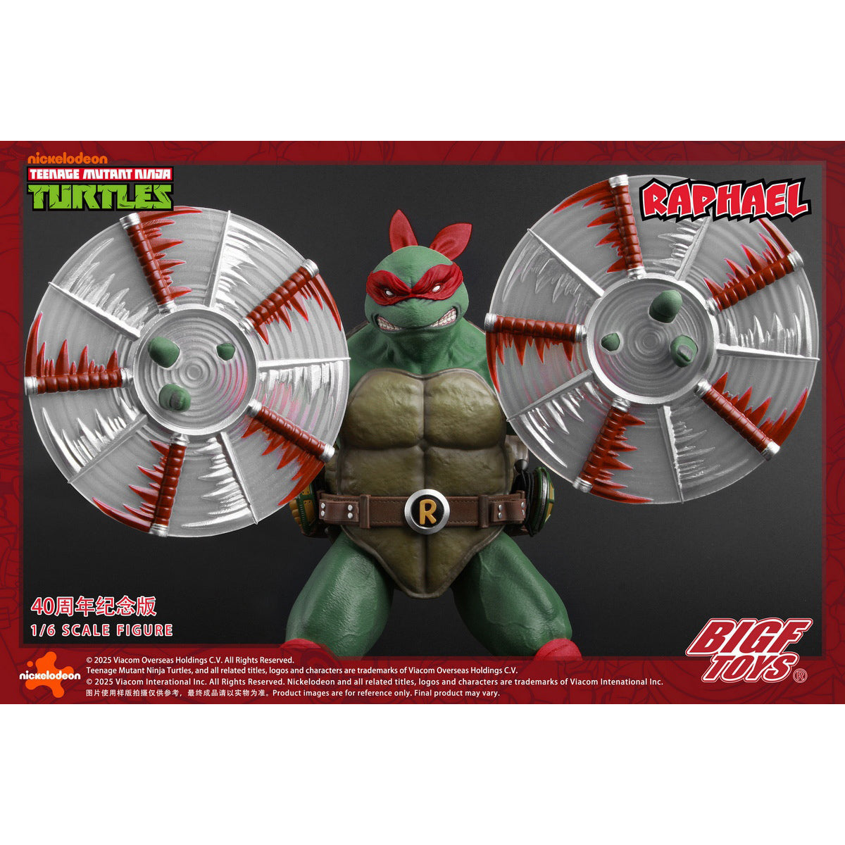 BIGFTOYS TNMT Raphael 40th Anniversary Edition BIGF-002 1/6 Scale Action Figure