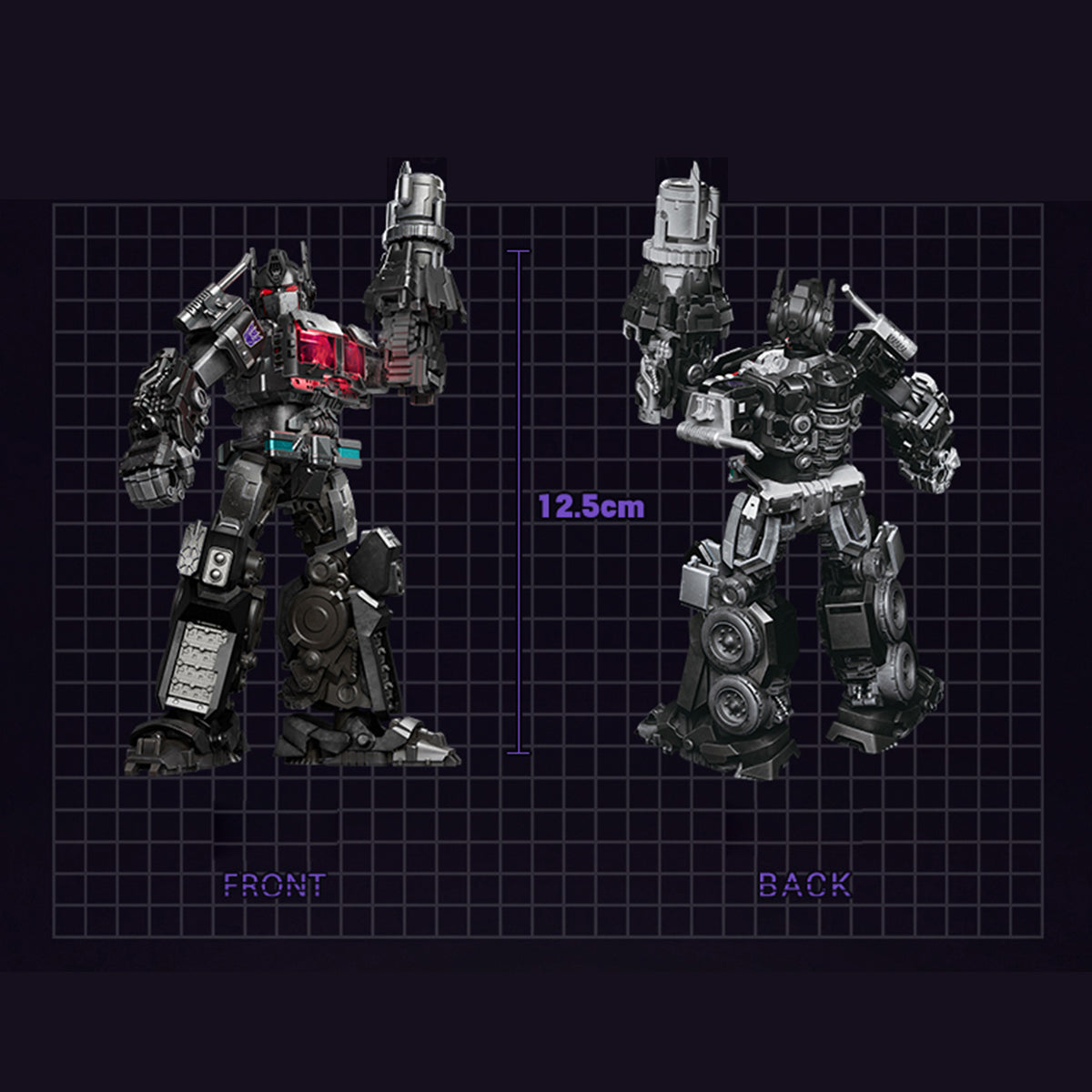 (Only Shipped to the US) BLOKEES Assembly Model Kits: Transformers Classis Class 08 - Nemesis, Mecha Musume Style, Height 13cm Miniature Collectible ATY