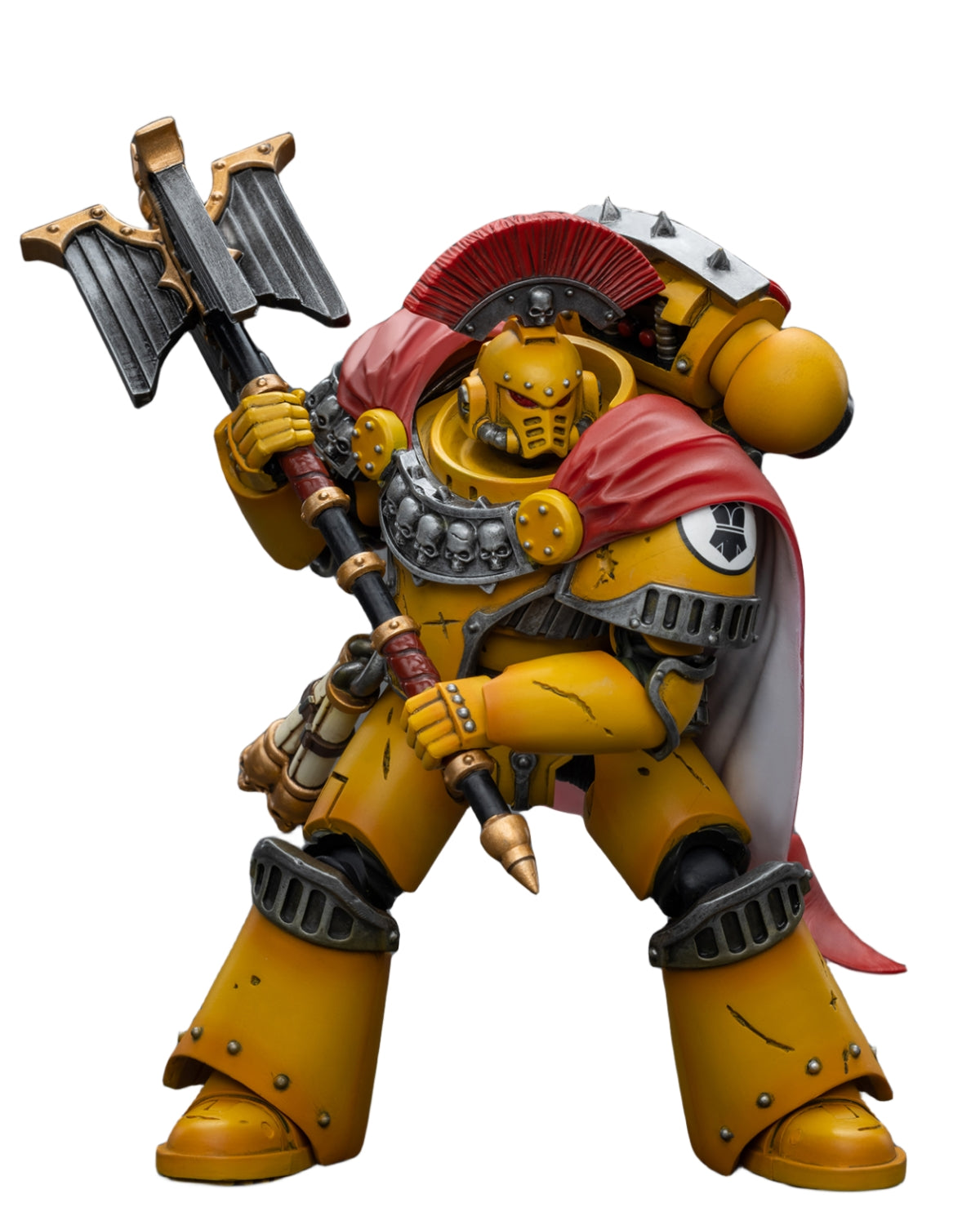 Figurine de collection JoyToy 40K : Imperial Fists, aumônier de la Légion, consul, échelle 1:18, JT9039