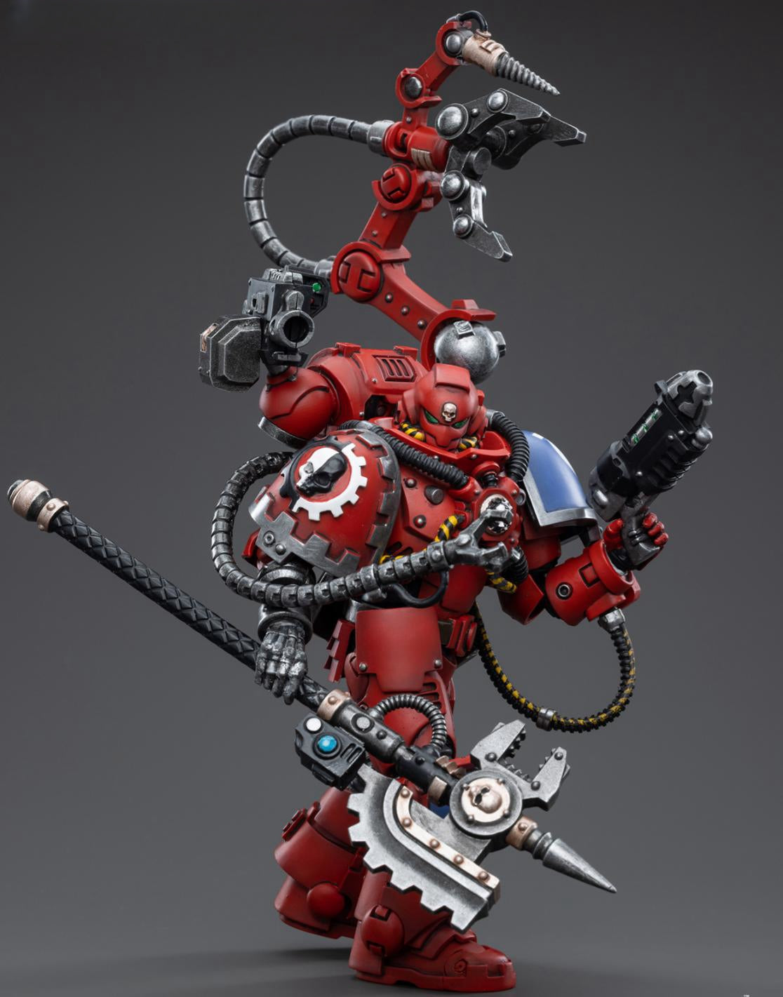 Figurine de collection JoyToy 40K : Figurines d'action Ultramarines Primaris Techmarine à l'échelle 1:18 JT3761