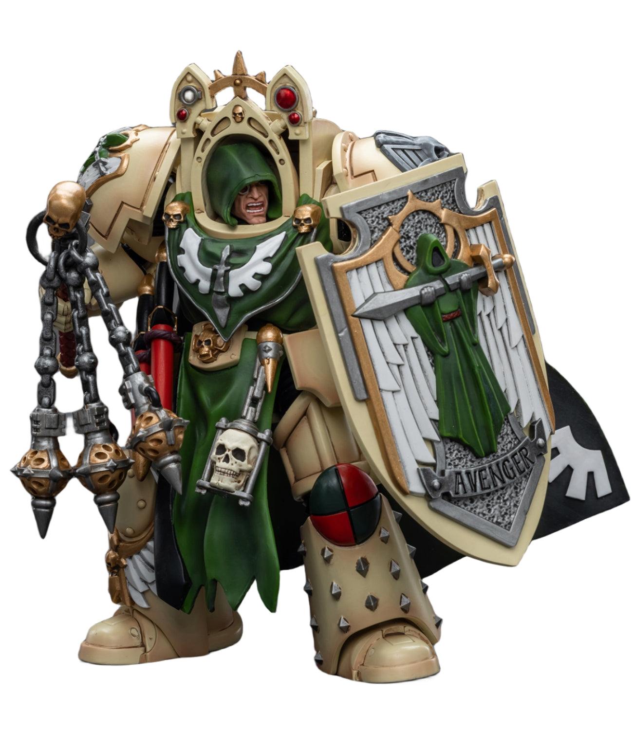 Figurine de collection JoyToy JT9190 40K : Dark Angels Deathwing Knight Master avec fléau des impardonnables, figurines d'action à l'échelle 1:18
