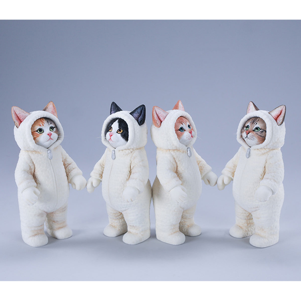 JXK, Fluffy Cat, Static Animal Figurine