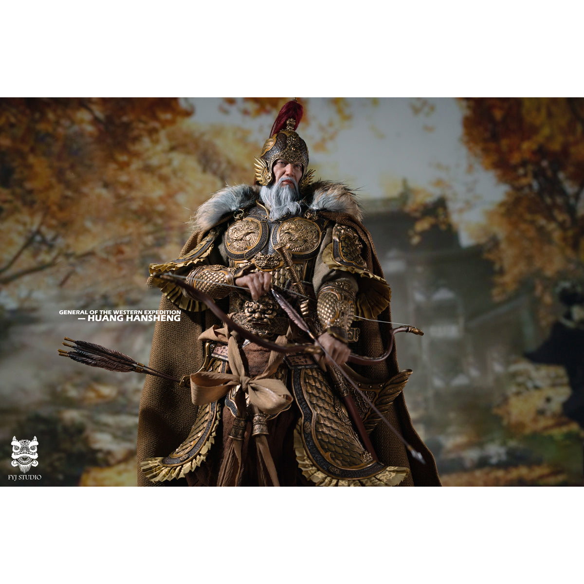 FYJ-STUDIO FYJ 002 Three Kingdoms General Of The Western Expedition Huang Zhong Bow And Arrow Falcon 1/6 Scale Action Figure
