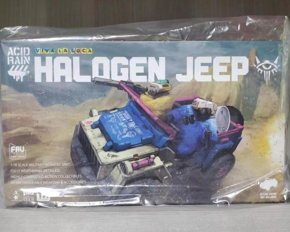 Figura coleccionable de Toys Alliance X Acid Rain: Acid Rain: Viva la Loca, Jeep halógeno para figura de acción en miniatura 1:18 FAV-SP20