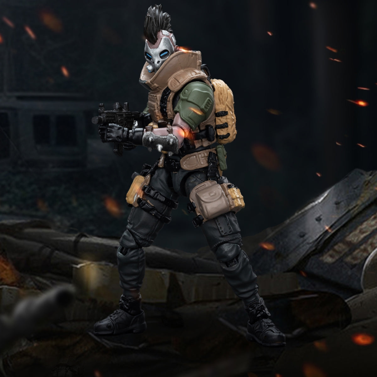 Figurine de collection JoyToy Hardcore Coldplay : Pack promotionnel Army Builder, figurine 18, échelle 1:18, JT9640