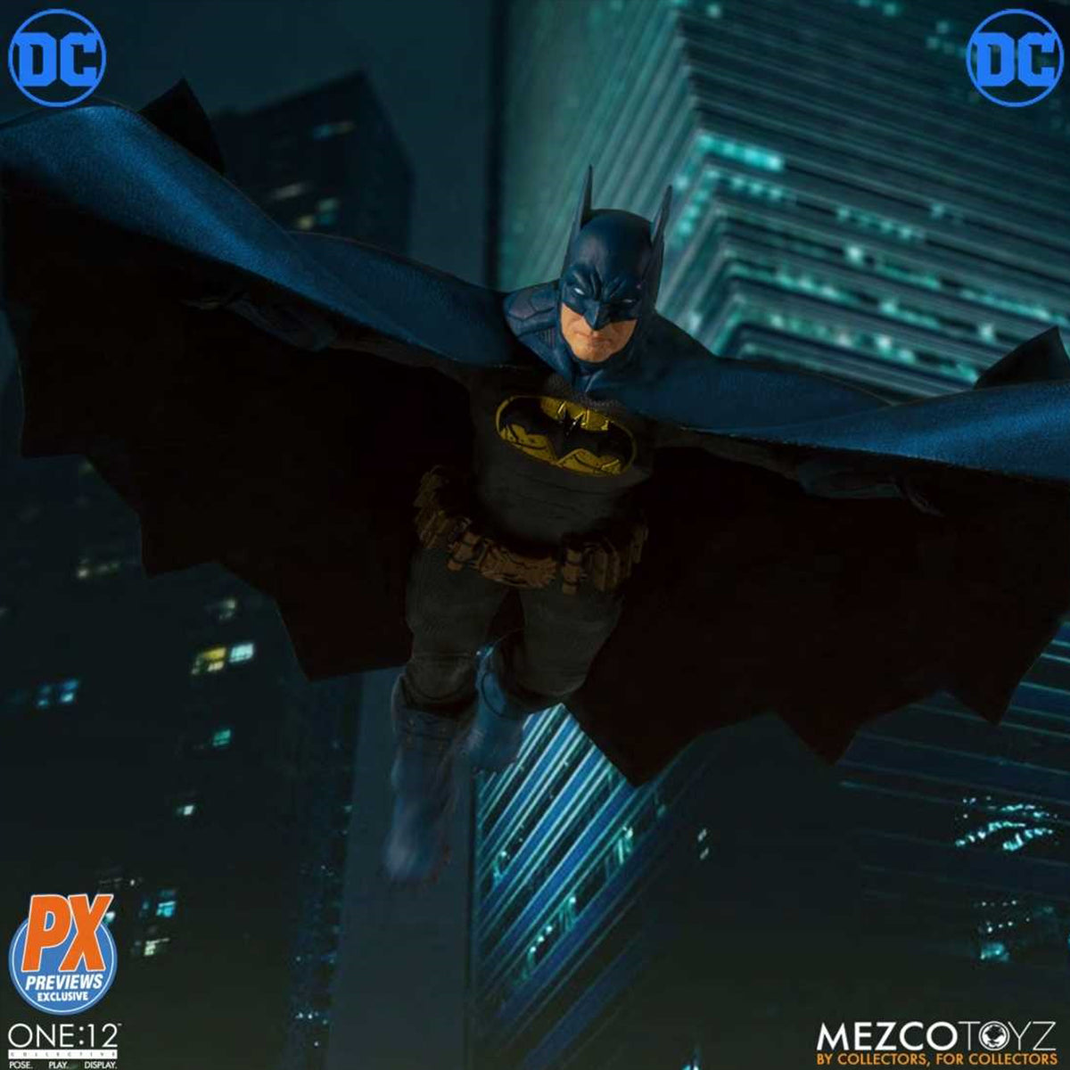 Mezco Toyz One:12 Collective DC Comics Batman: Supreme Knight BLUE PX AF OCT198587 1/12 Scale Action Figure