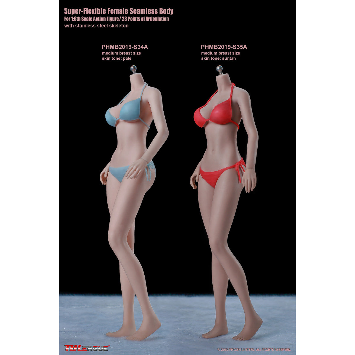 TBLeague Female Seamless Young Girl Type Medium Bust 1/6 Scale Action Figure Body