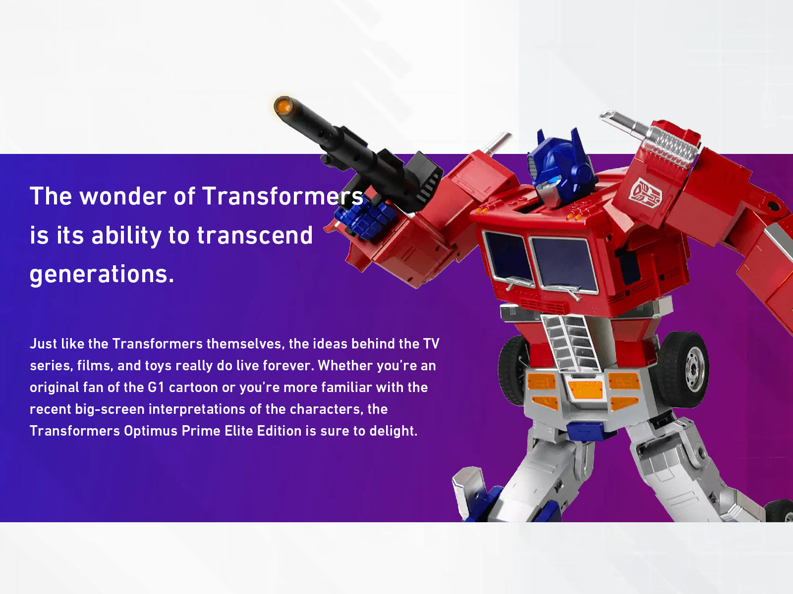 Figuras de acción Robosen Elite Optimus Prime G1 HR30-SA