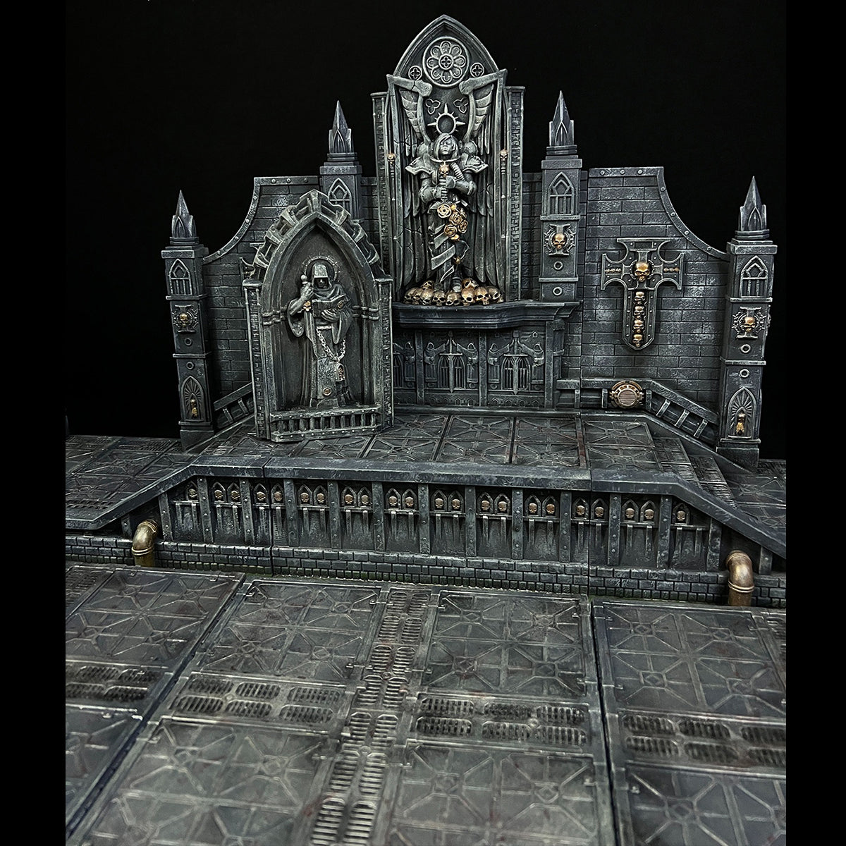 Xinglan Workshop Steel Casting Warhammer Infinite Combo Diorama Scene Base Fit 1/12 Scale Action Figure