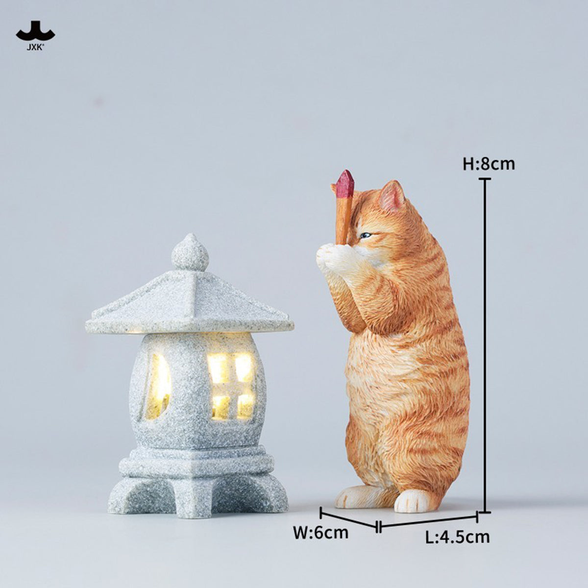 JXK Wishing Cat (JXK341) Static Expertly Hand-Painted Lifelike Animal Figurine