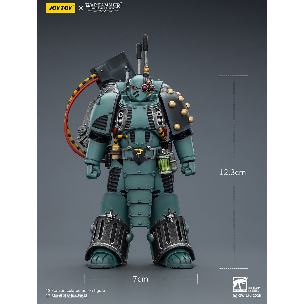 JOYTOY Warhammer 40,000 Sons of Horus Siege Breaker & Tybalt Marr Captain of the 18th Company 1/18 Scale Action Figure