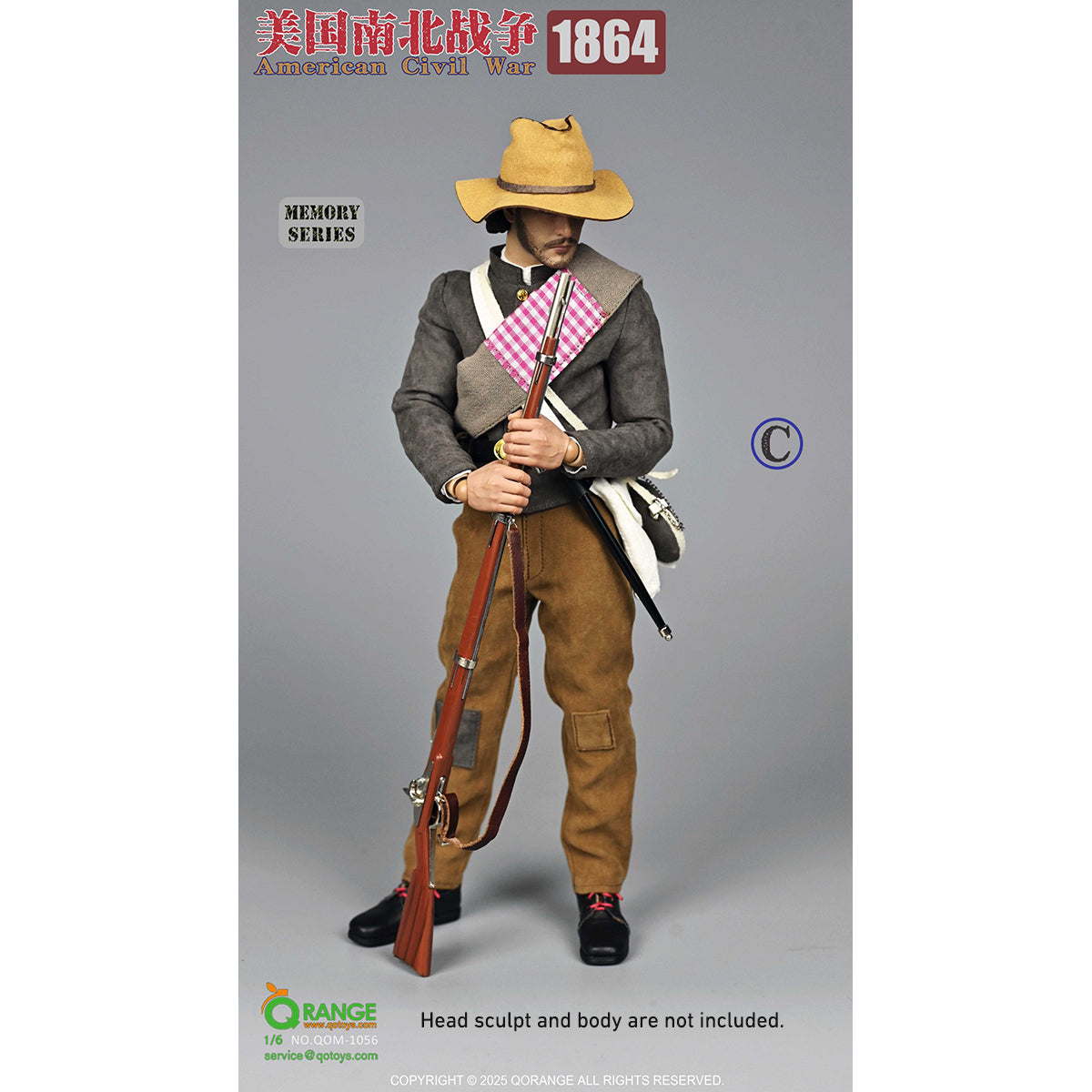 QORANGE QOTOYS American Civil War 1864 Accessory Pack for 1/6 Scale 12-inches Action Figurine