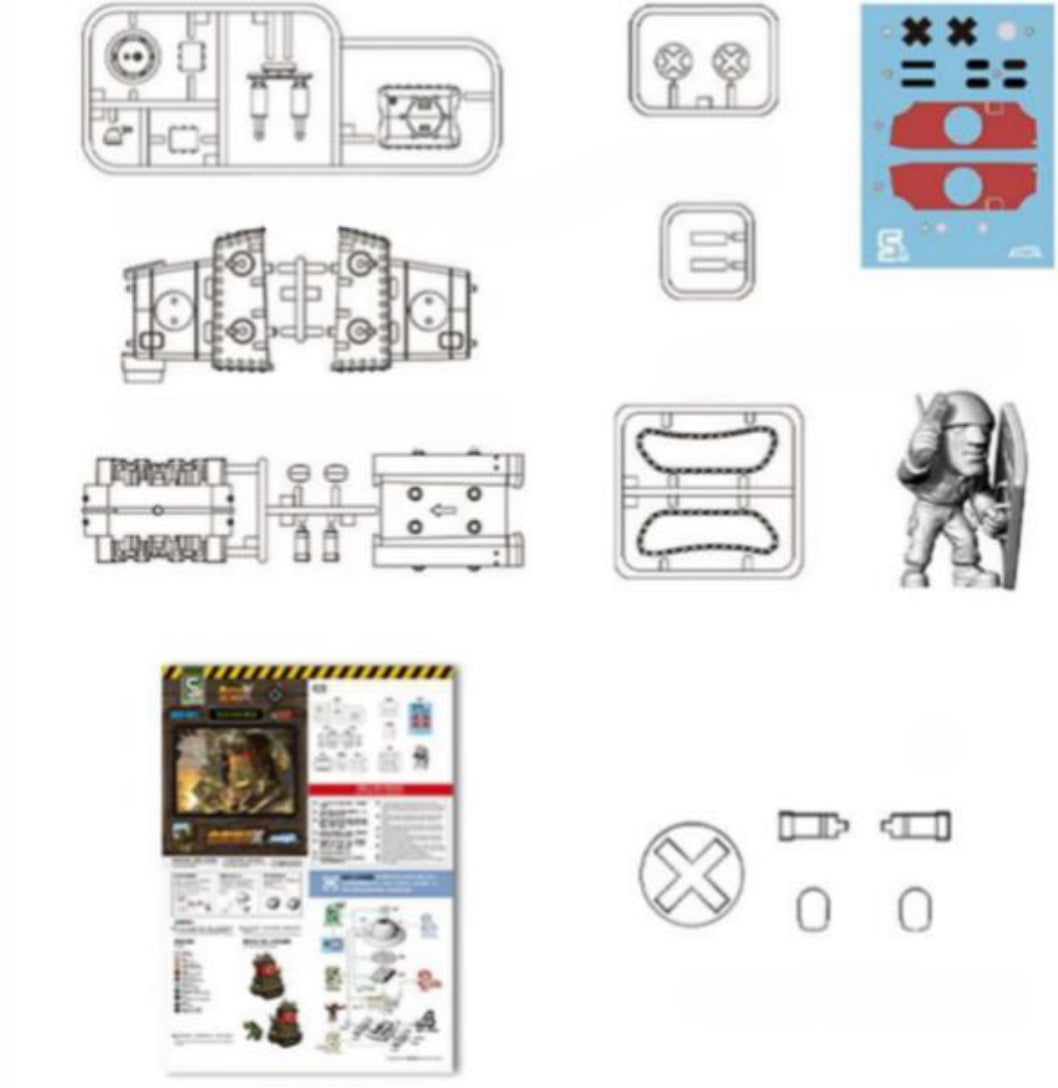 Kits de modelos de plástico: Metal Slug X: Tanque, mecha, figuras de acción coleccionables estilo anime