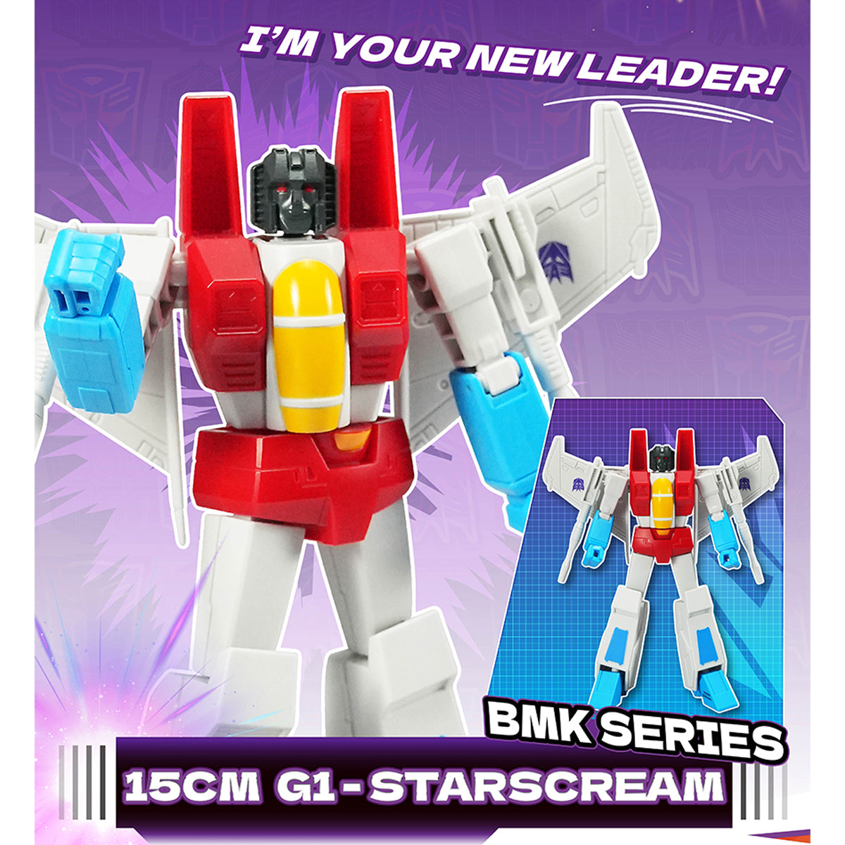 Yolopark Transformers G1 Animation BMK Optimus Prime Megatron Bumblebee Starscream Set Model Kit