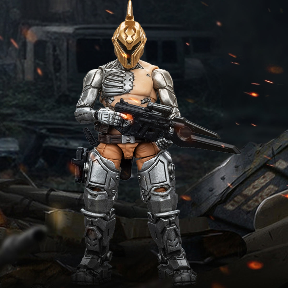 Figurine de collection JoyToy Hardcore Coldplay : Pack promotionnel Army Builder, figurine 23, échelle 1:18, JT9695