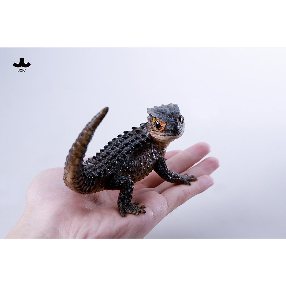 JXK Tribolonotus Gracilis Static Expertly Hand-Painted Lifelike Animal Figurine