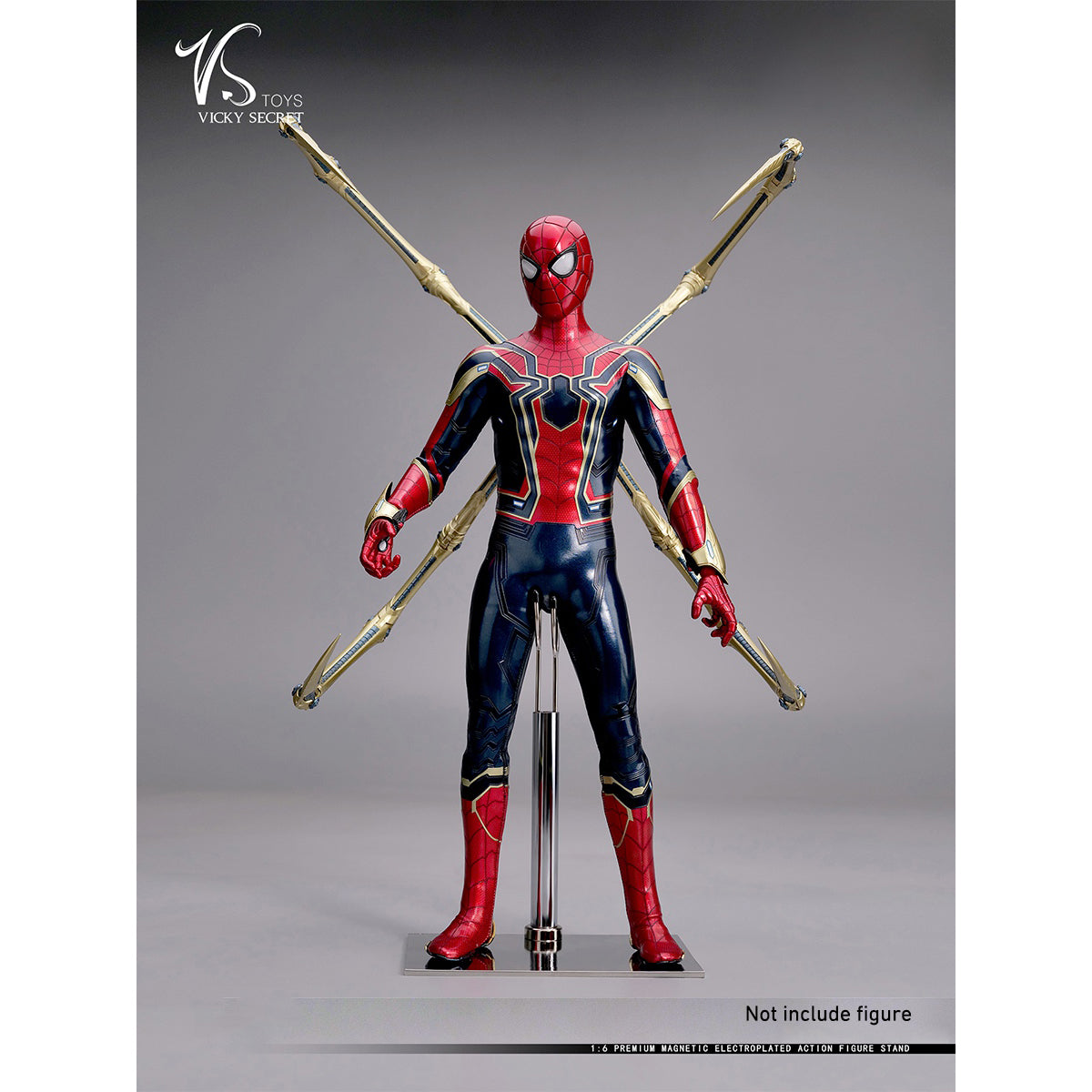 VSTOYS, Magnetic Electroplated Stand, Doll Accessory for 12-inches Figure