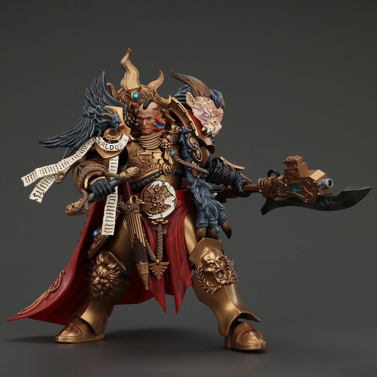 (Only Shipped to the US) JOYTOY Legio Custodes Constantin Valdor Captain-General of the Legio Custodes 1/18 Action Figures