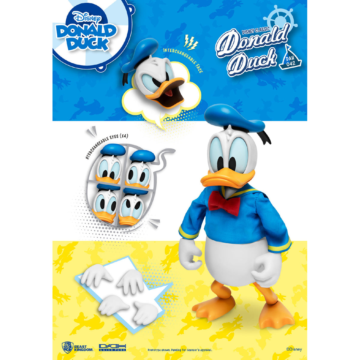 Beast Kingdom DAH-042 Disney Classic Donald Duck Action Figure