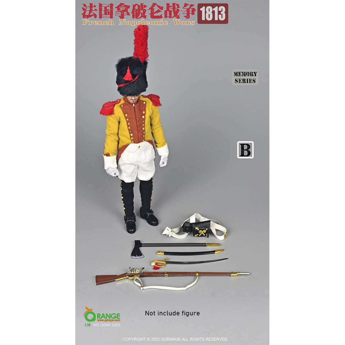 QORANGE QOTOYS Memory Series, French Napoleonic Wars 1813, Doll Clothes Accessory for 12-inches Figurine