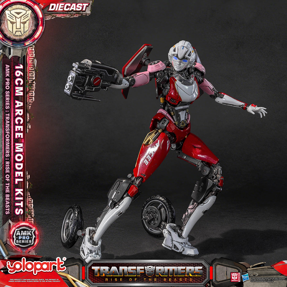 Yolopark AMK PRO Series Transformers: Rise of the Beasts Arcee Pre‑assembled Model Kits