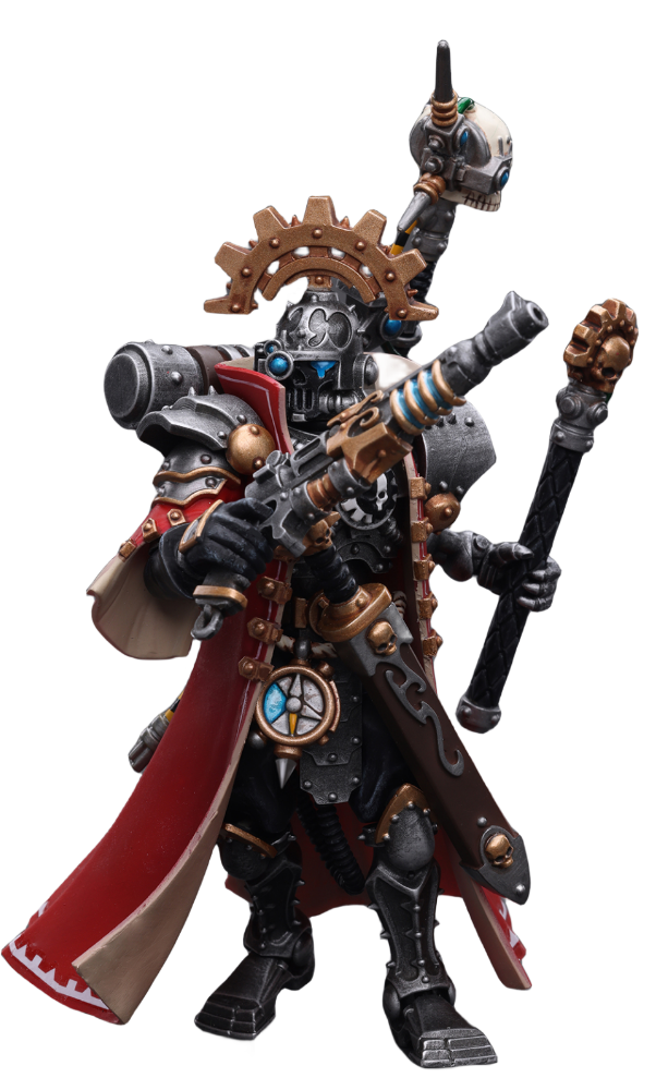 JoyToy Warhammer 40K Figurine à collectionner : Adeptus Mechanicus Skitarii Marshal à l'échelle 1/18.